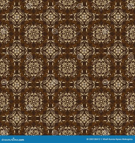 Traditional Batik Palembang South Sumatra Indonesia Seamless Pattern ...