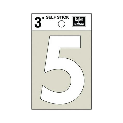 White Vinyl Die-Cut Self-Stick Numbers - Walmart.com - Walmart.com