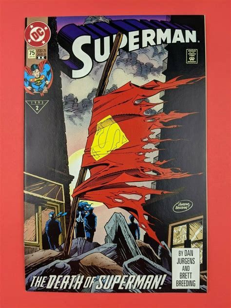 Superman 75 Jan 1993 The Death of Superman 2nd Print DC Comics Values ...