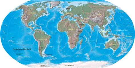 World Physical Map Hd - Draw A Topographic Map