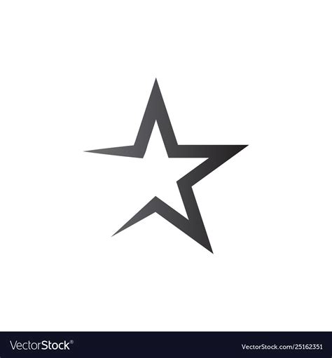 Star logo graphic design template Royalty Free Vector Image