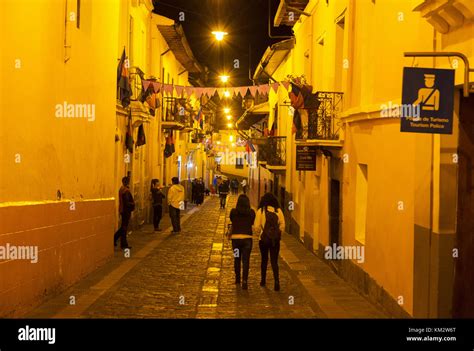 La Ronda street nightlife, Quito old town, UNESCO World Heritage Site ...