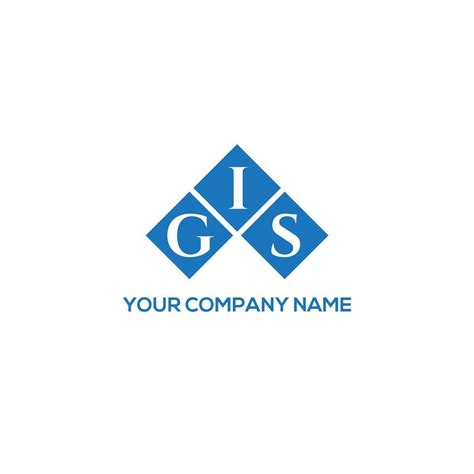 GIS letter logo design on WHITE background. GIS creative initials ...