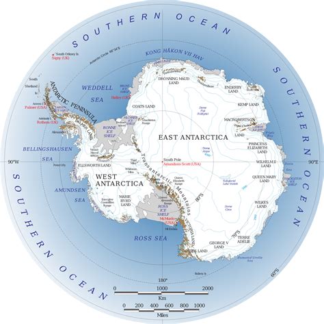 Maps of Antarctica