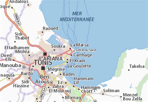 MICHELIN Sidi Bou Said map - ViaMichelin