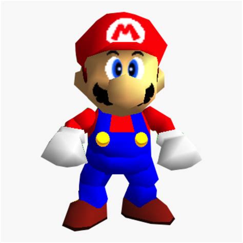 Super Mario 64 Mario Png - Super Mario 64 Mario, Transparent Png ...