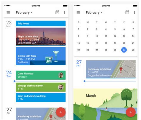 Updated Google Calendar app with Material Design UI, new Gmail event ...