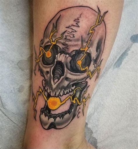 Cody Cook Electric Skull by Cody Cook: TattooNOW