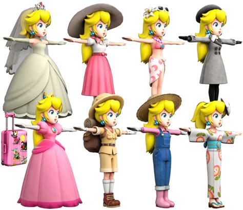 Toy Peach Doll Princess Mario Super Odyssey Transparent HQ PNG Download ...