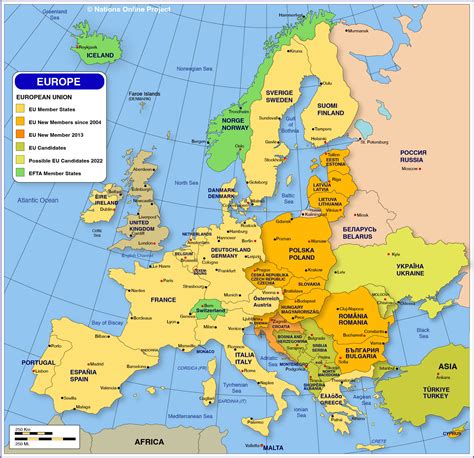 Map Of Europe Countries - Reyna Charmian