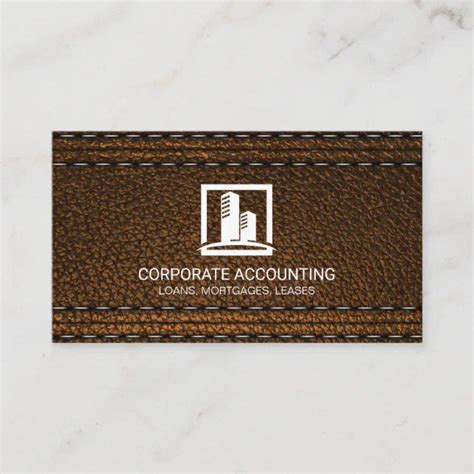 Leather Business Card | Zazzle