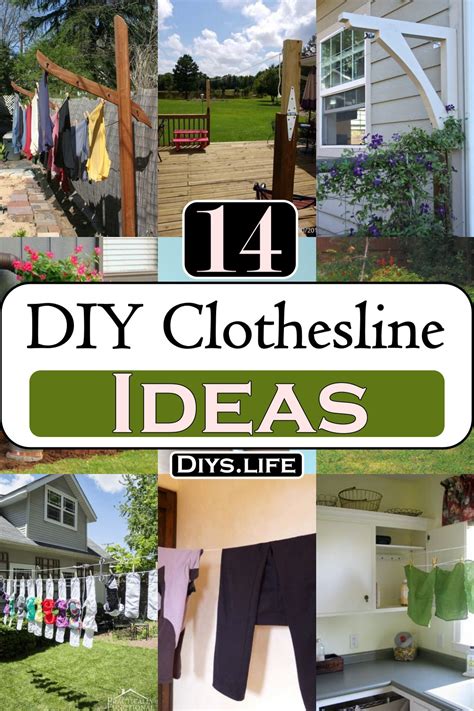 14 DIY Clothesline Ideas For Drying Clothes - DIYS