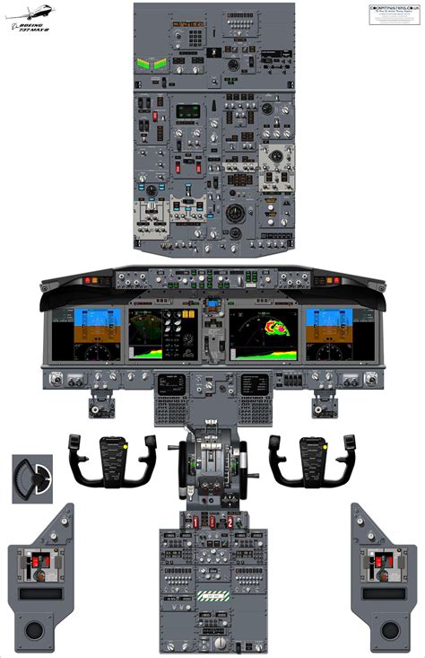 Boeing 737 MAX 8 Cockpit Poster - Etsy Hong Kong