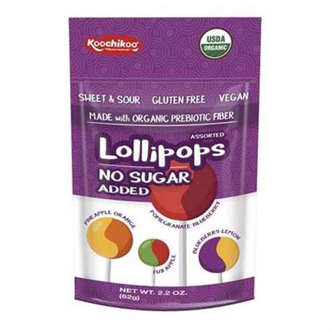 Koochikoo Lollipops No Sugar Added 62g | gluten free lollies - Happy ...