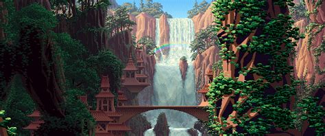 Pixel Art Landscape Wallpaper