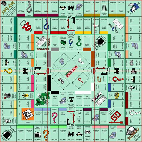 Ultimate Monopoly Board (fold lines) by jonizaak on DeviantArt