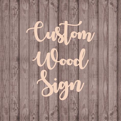 Custom Wood Sign, 20 Fonts to Choose From. Great for Nursery, Backdrop ...