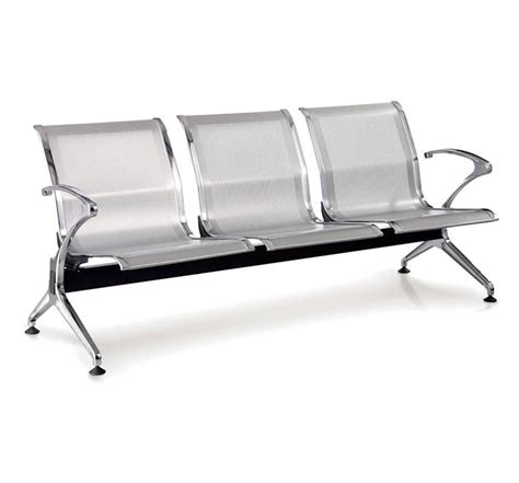 Stainless Steel 3 Seat Waiting Chair