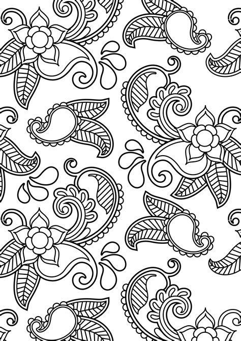 Free Batik Coloring Pages