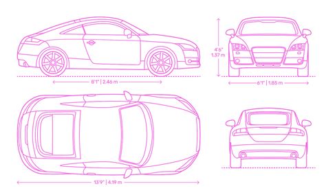 Audi TT (2009) Dimensions & Drawings | Dimensions.Guide