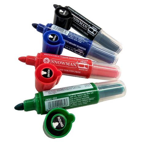 Refillable Whiteboard markers -Various colours - Whiteboards NZ