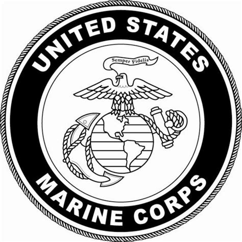 Download High Quality us marines logo white Transparent PNG Images ...