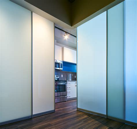 Room Dividers - Modern Glass Sliding Room Dividers