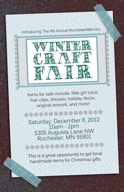 Free Printable Craft Fair Flyer Template