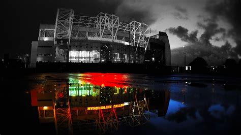 Manchester United Fc Old Trafford Stadium Night Wallpaper Hd Fotki ...