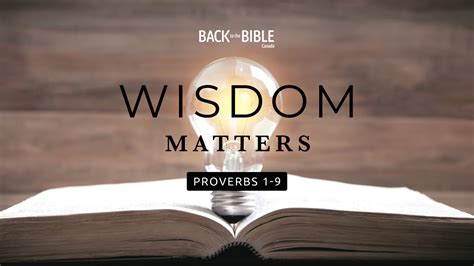 Wisdom Matters Archives - Back to the Bible Canada