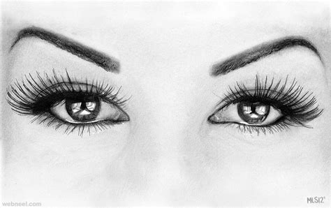 Eyes Pencil Drawing 35 - Full Image