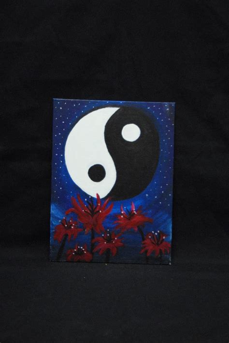 Ying Yang with Red Flowers by teal9118 on DeviantArt