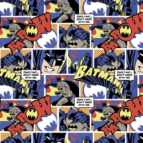 SPECIALTY FABRICS: Batman Comic Strip: Color Pop Comics by Camelot ...