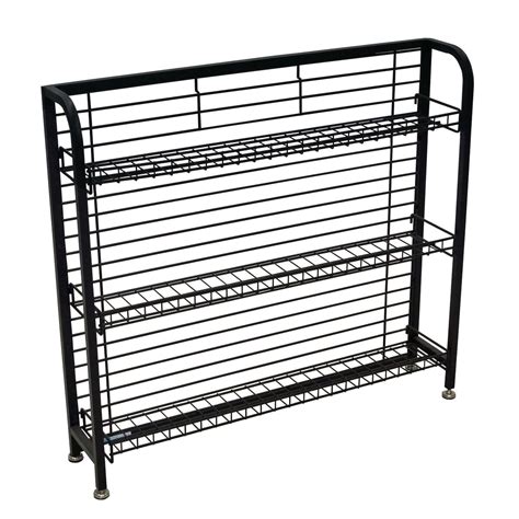 33"H Under Counter Wire Display Rack With 4-6" Shelves