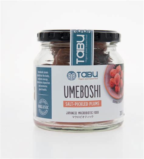 Pickled vegetables: Umeboshi plums (200g) Organic – TabuFoodSA