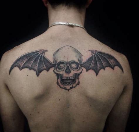 Share 83+ skull with bat wings tattoo - in.cdgdbentre