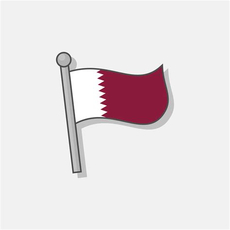 Illustration of Qatar flag Template 13258295 Vector Art at Vecteezy