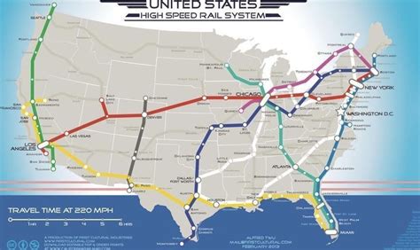 Map of Potential US High-Speed Rail Network Goes Viral on Twitter