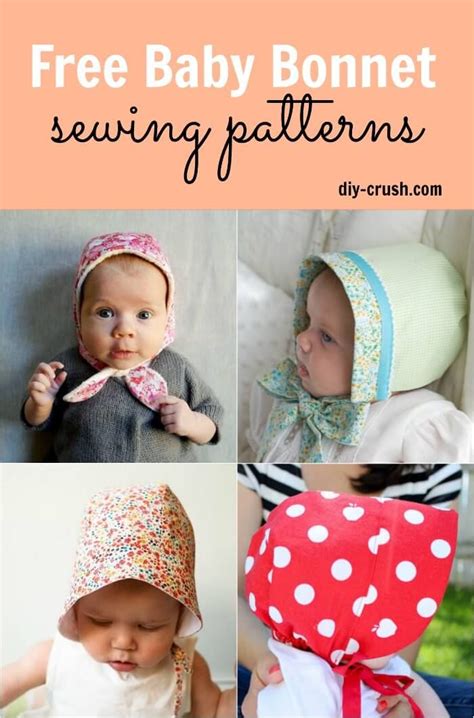 Free Baby Bonnet Sewing Patterns | Baby sewing, Sewing patterns for ...