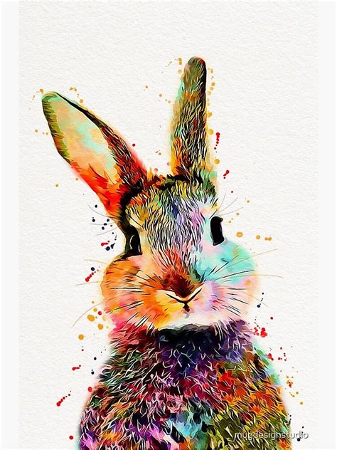 "Rabbit Watercolor Art Work " Canvas Print for Sale by mugdesignstudio ...