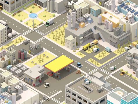 Isometric City by Alex Safayan | Design Ideas