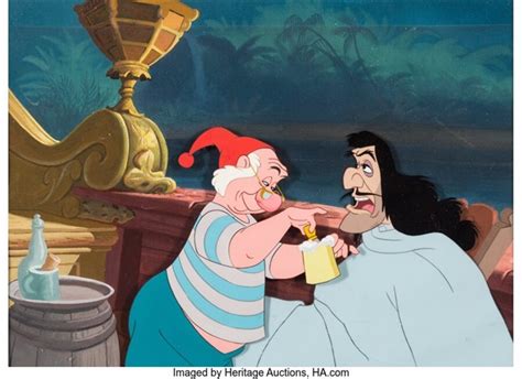 Peter Pan Captain Hook and Mr. Smee Production Cel Setup on Pre ...