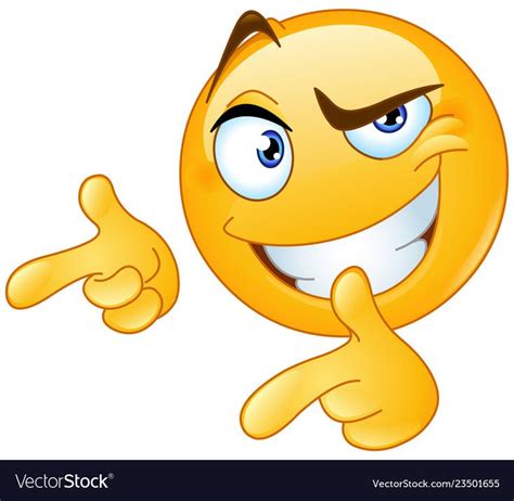 Thumbs up pointing fingers emoticon vector image on VectorStock in 2020 ...