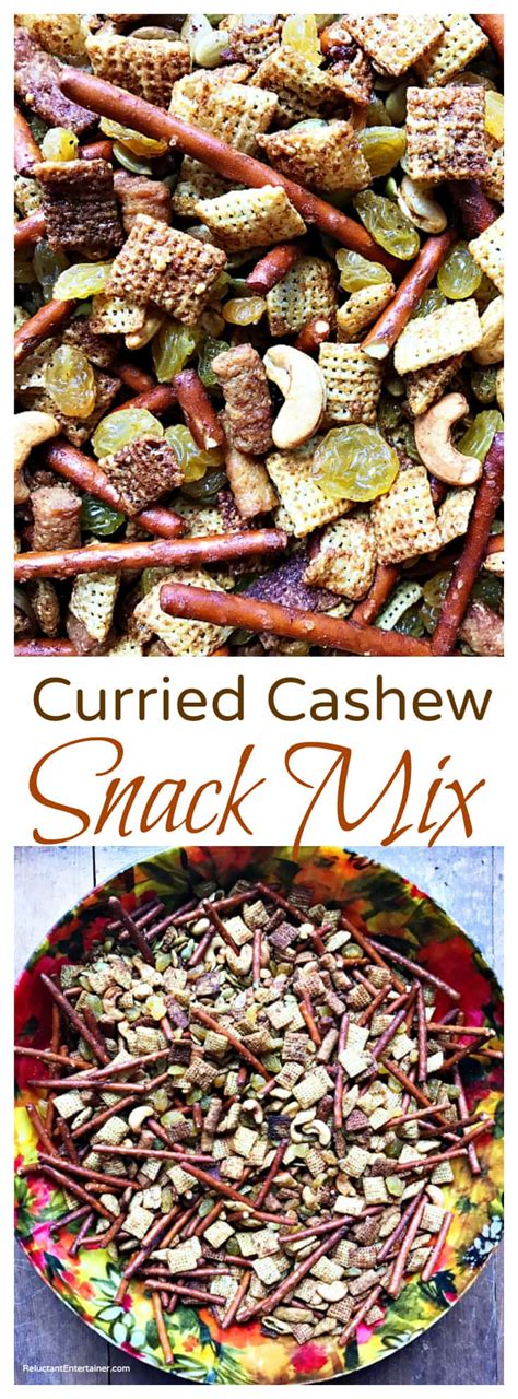 Curried Cashew Snack Mix Holiday Gift Bags - Reluctant Entertainer