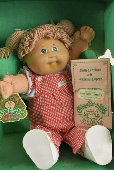 VINTAGE 1985 COLECO CABBAGE PATCH KIDS DOLL Catreina Samona Rare in box ...