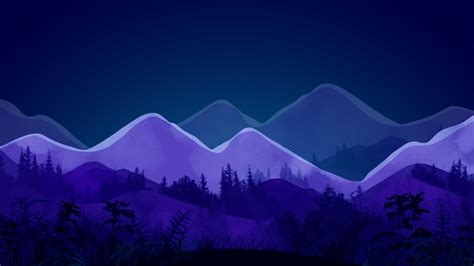 1366x768 Resolution Mountain Minimalist Night 1366x768 Resolution ...