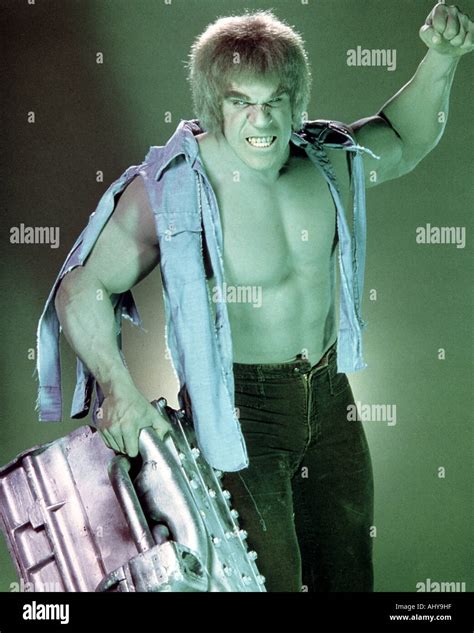 THE INCREDIBLE HULK US TV series with Lou Ferrigno as Dr David Banner ...