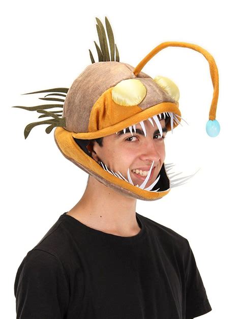 Light Up Anglerfish Jawesome Costume Hat Mask | Light up hats, Fish ...