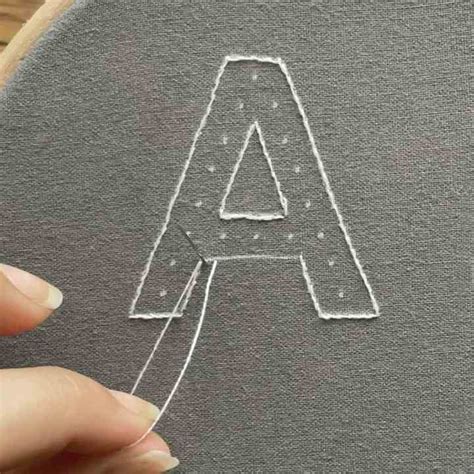 How To Embroider Letters: Stem & Satin Stitch - Makenstitch