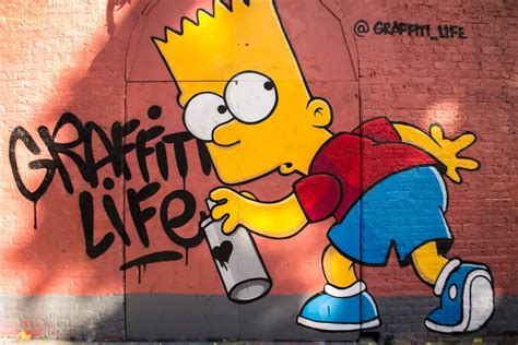 Graffitis de los Simpson- graffiti life - Graffitis de Amor